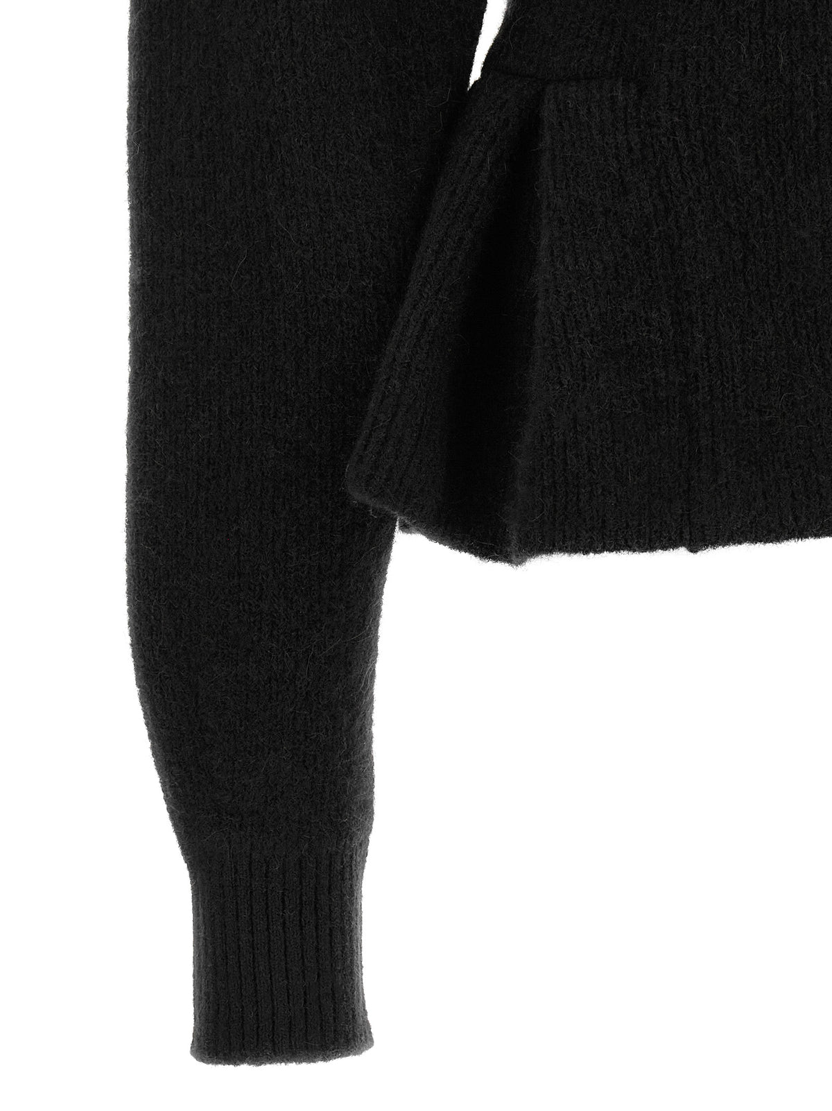 ROTATE BIRGER CHRISTENSEN Black Wool Cardigan - Timeless Luxury