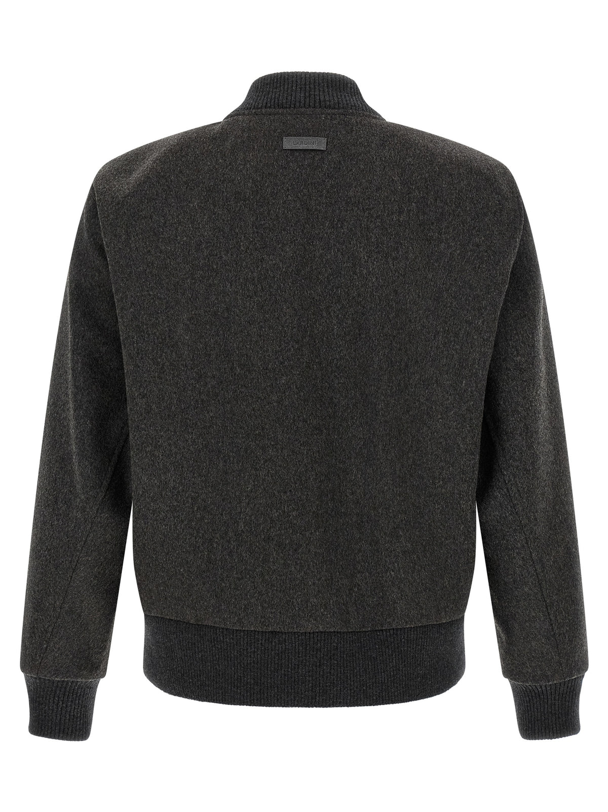 Lardini Gray Virgin Wool Bomber Jacket - Timeless Luxury Style