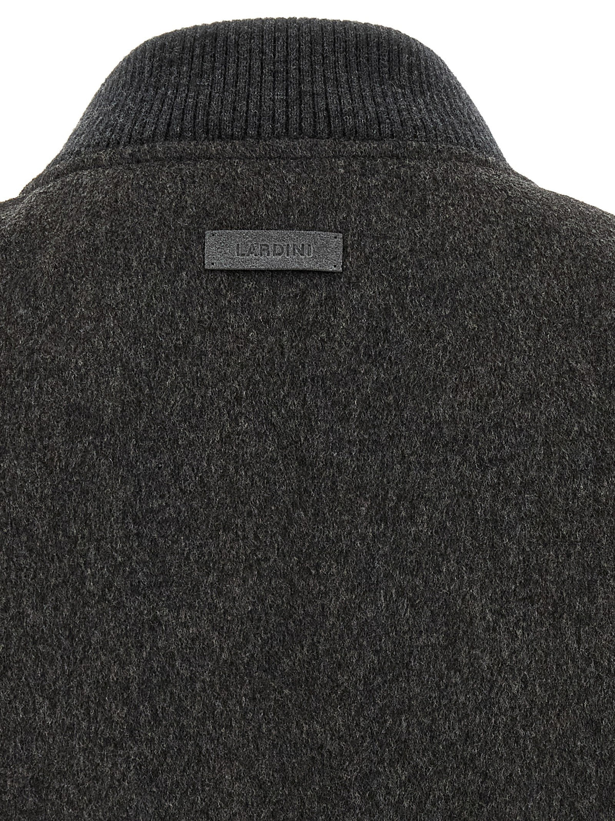 Lardini Gray Virgin Wool Bomber Jacket - Timeless Luxury Style