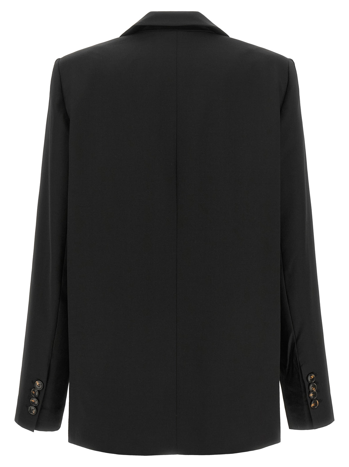 Ganni Black Polyester Blazer - Elevate Your Luxe Wardrobe