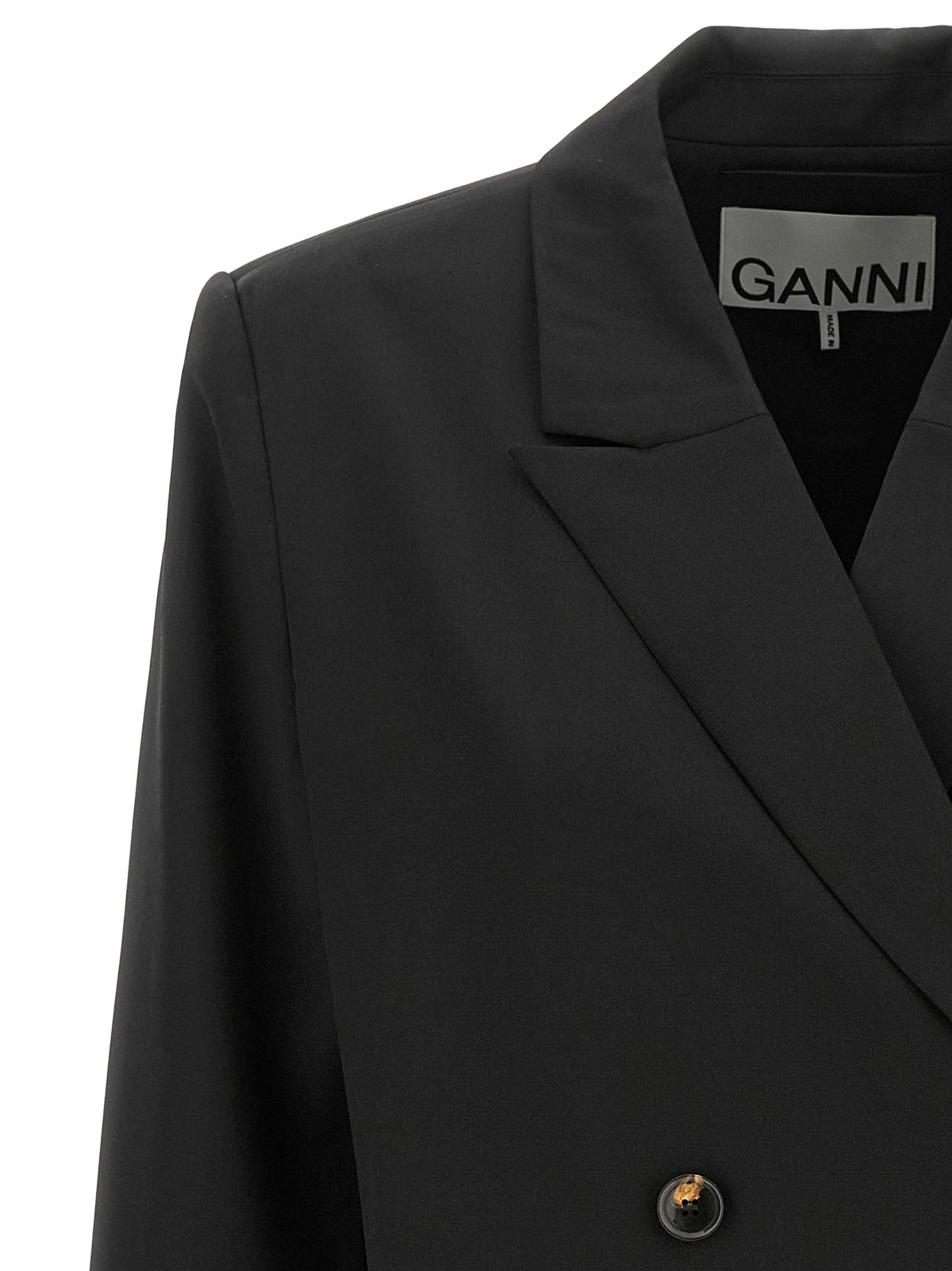 Ganni Black Blazer - Timeless Elegance in Modern Tailoring