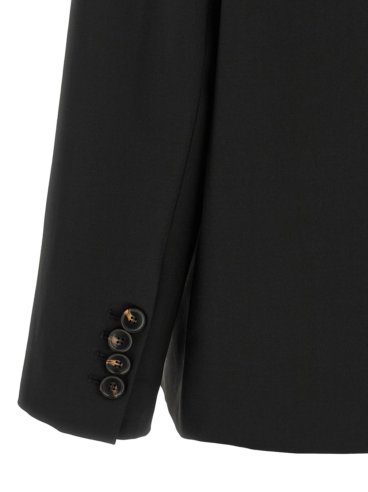 Ganni Black Polyester Blazer - Timeless Elegance Redefined