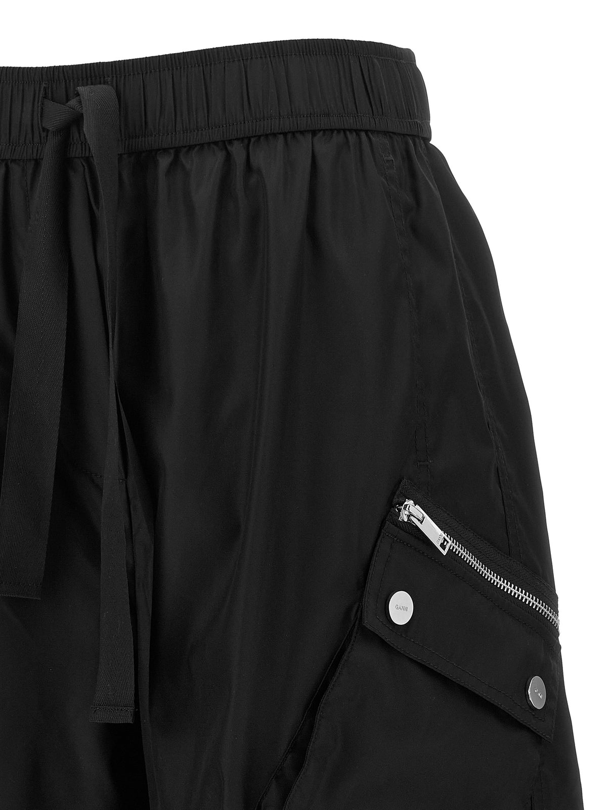 Ganni Black Cargo Pants - Elevate Your Urban Chic Wardrobe