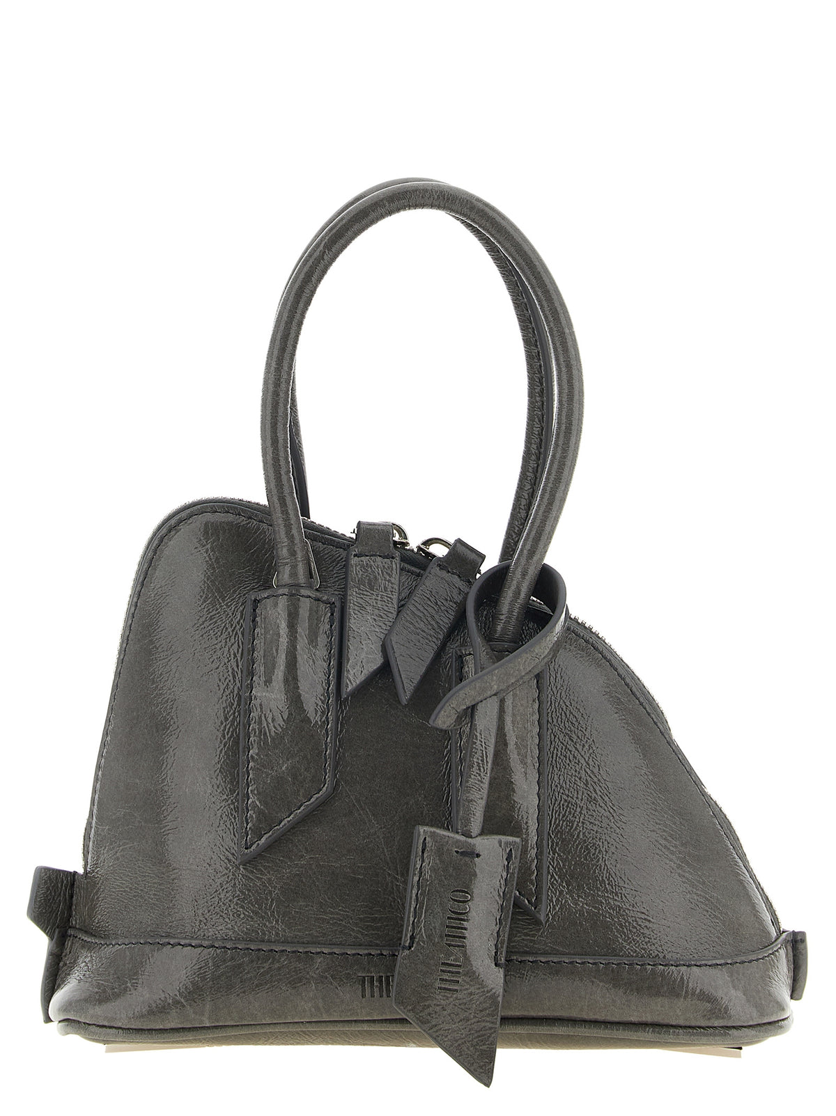 The Attico Gray Calfskin Handbag