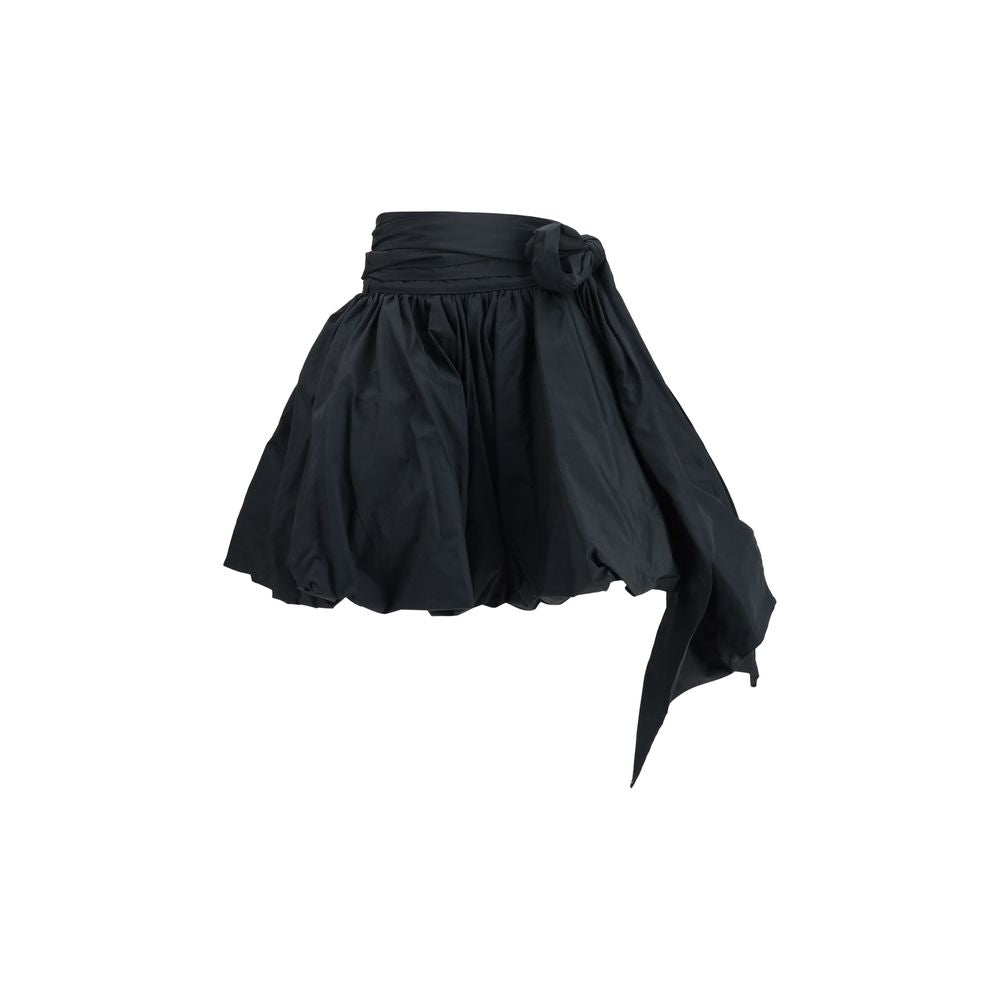 Blumarine Black Polyester Midi Skirt – Exquisite Luxury Fashion
