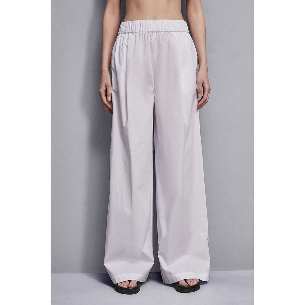 Patrizia Pepe White Cotton Casual Pants