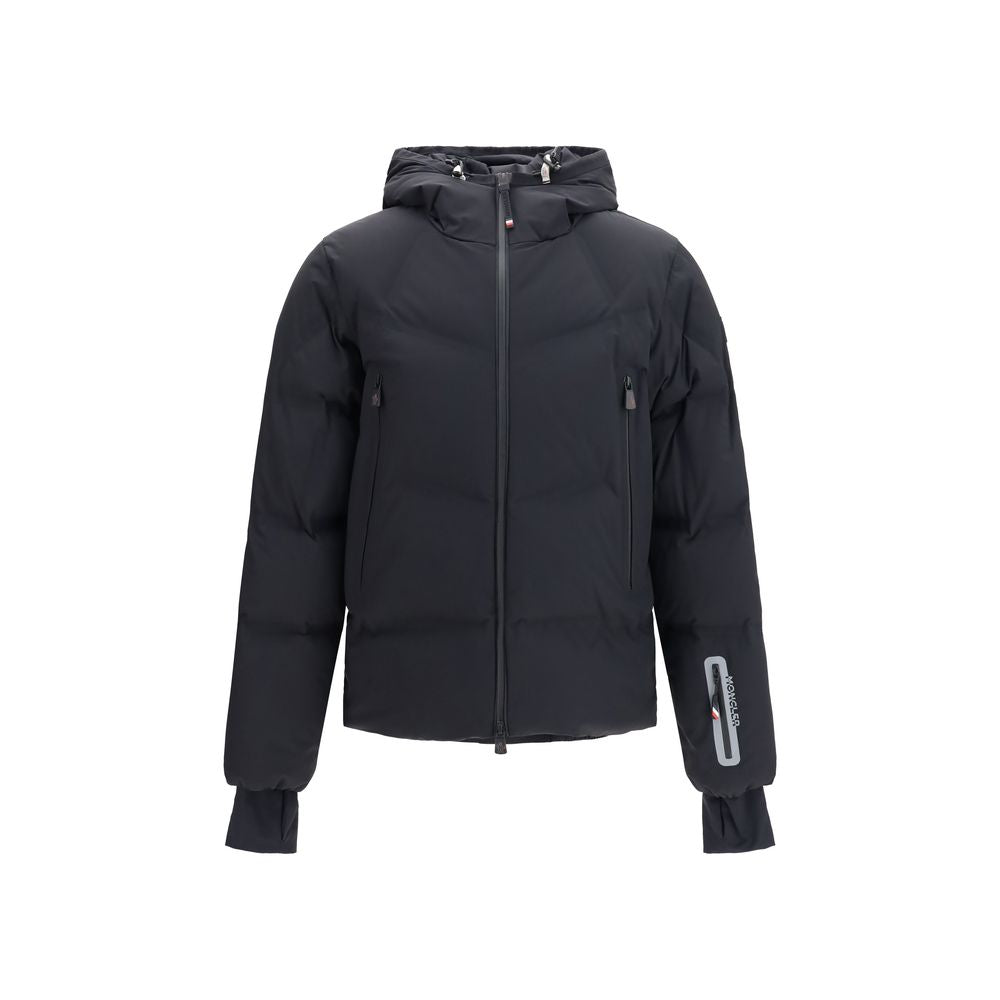Elevate your winter wardrobe with the Moncler Grenoble Black Polyamide Full-Length Jacket, where exquisite craftsmanship meets unparalleled luxury for the discerning adventurer.