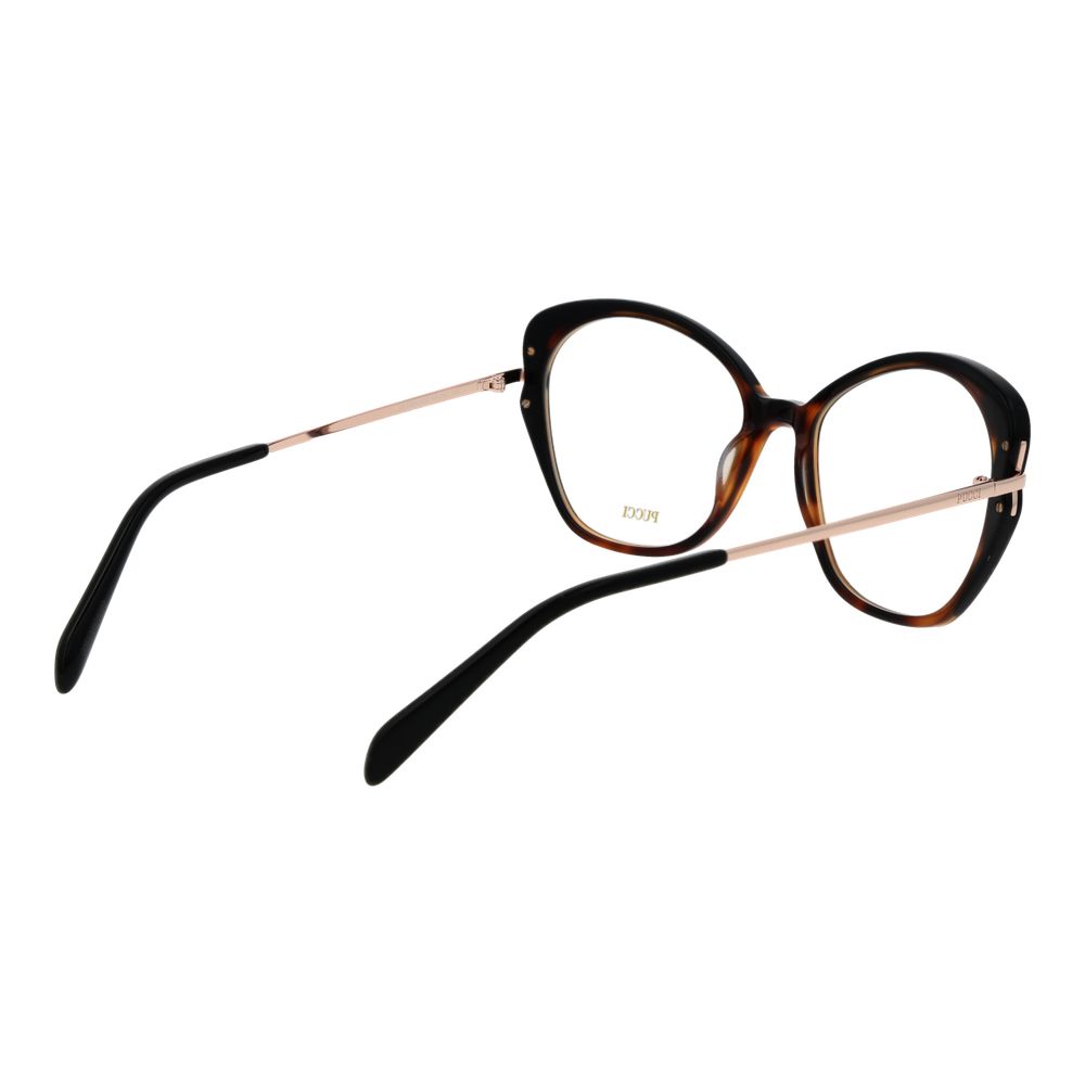 Indulge in the elegance of Emilio Pucci's Brown Metal Glasses, a timeless accessory that embodies sophistication and luxury for the discerning individual.