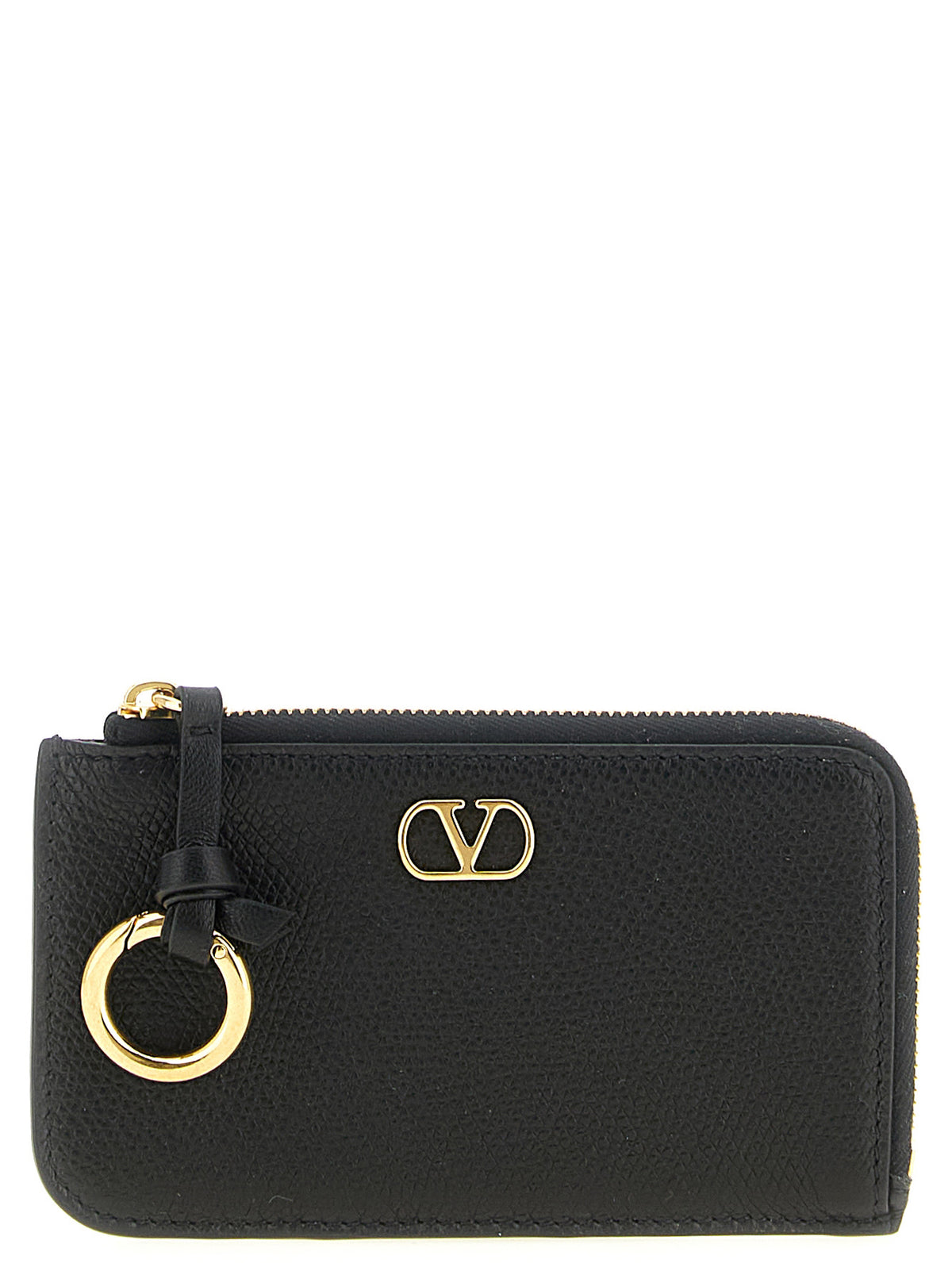 Experience the allure of the Valentino Garavani Black Lamb Leather Cardholder, a testament to Italian craftsmanship, blending luxury and practicality for the discerning individual.