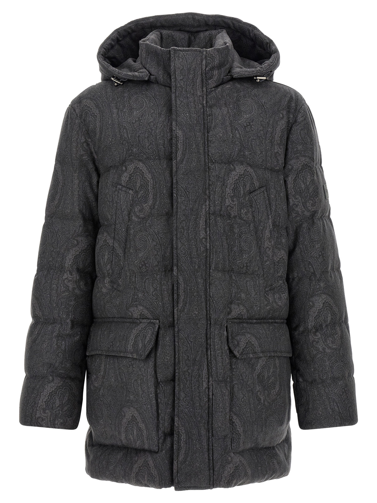 Elevate your style with the Etro Gray Wool Coat, a luxurious blend of 100% wool and exquisite craftsmanship, perfect for the discerning individual seeking timeless elegance.