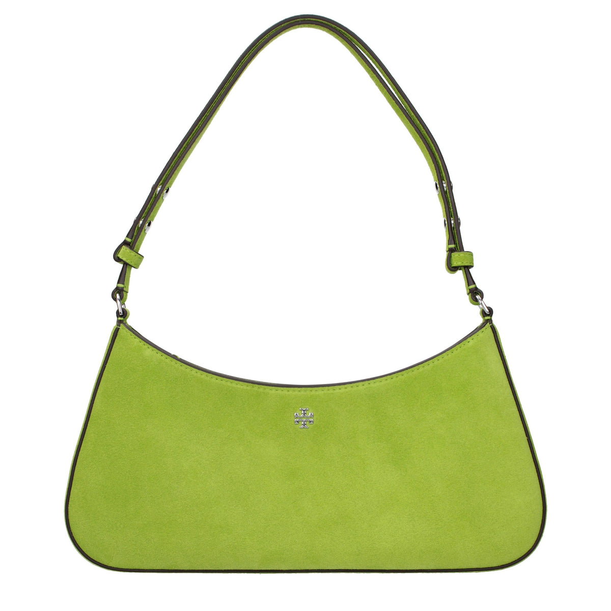 Indulge in the Tory Burch Green Leather Shoulder Bag, a symbol of refined elegance and craftsmanship that elevates your style with every detail.
