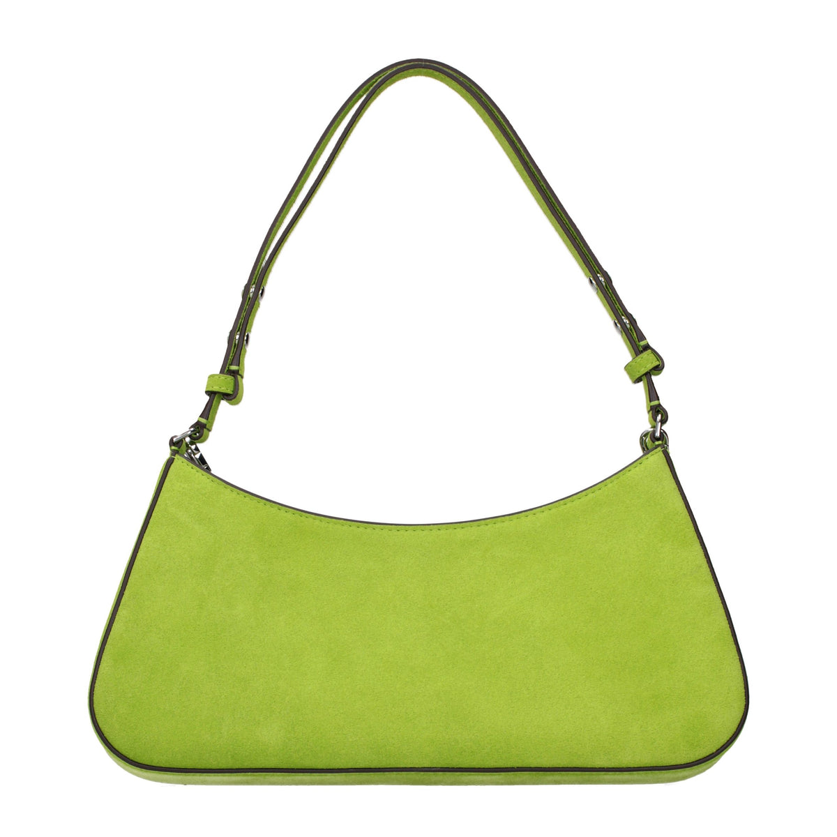 Indulge in the elegance of the Tory Burch Green Leather Shoulder Bag, a statement piece that embodies refined craftsmanship and timeless luxury, perfect for the discerning individual.
