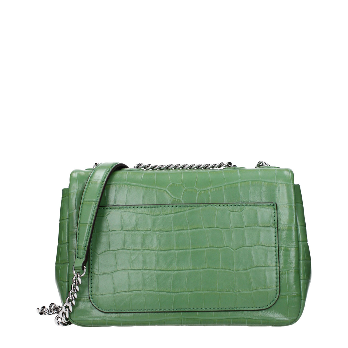 Indulge in the exquisite Tory Burch Green Leather Shoulder Bag, a statement of elegance and sophistication that embodies luxury and artistry for the discerning individual.