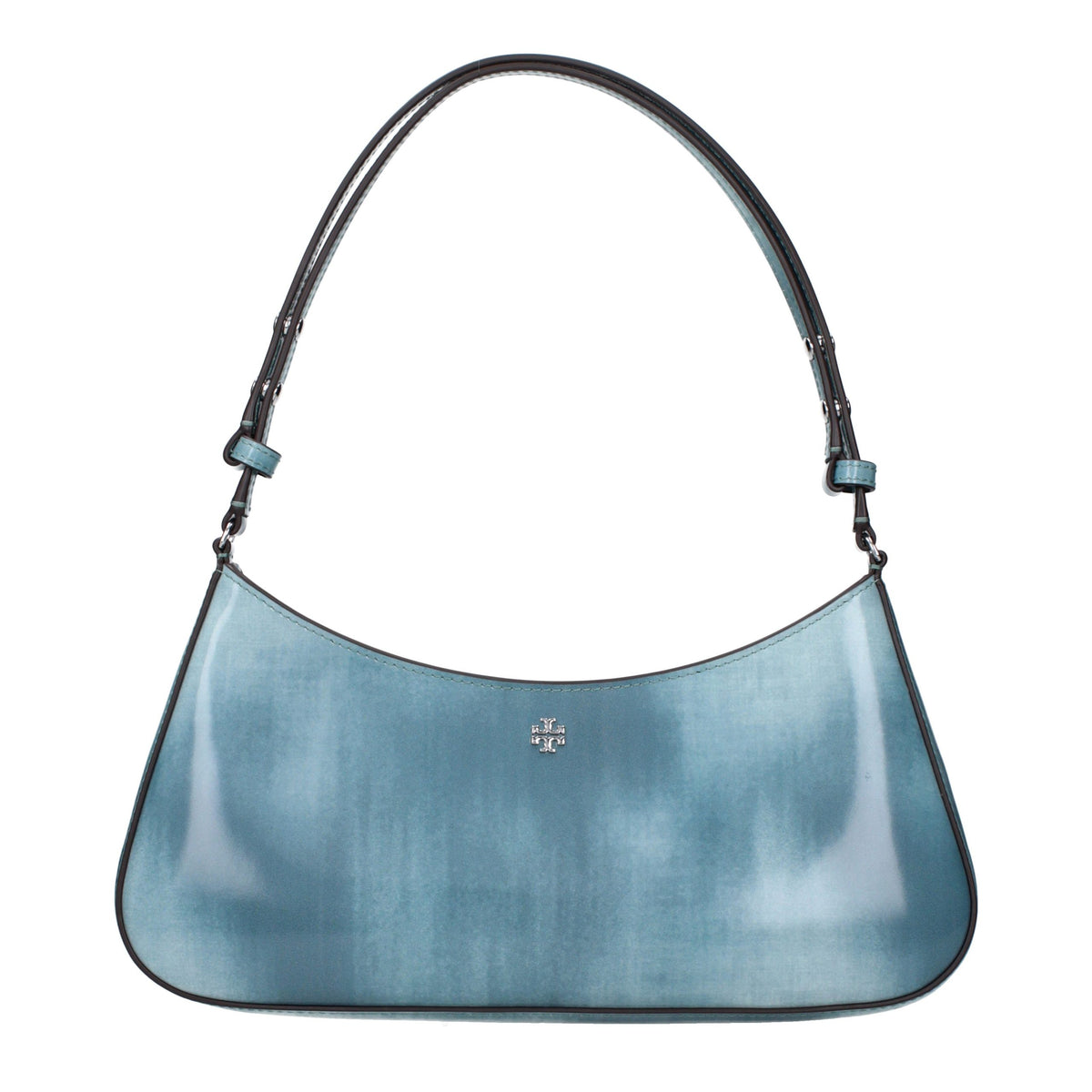 Indulge in the Tory Burch Blue Leather Shoulder Bag, a symbol of refined elegance and exquisite craftsmanship, perfect for those who embrace luxury and sophistication.
