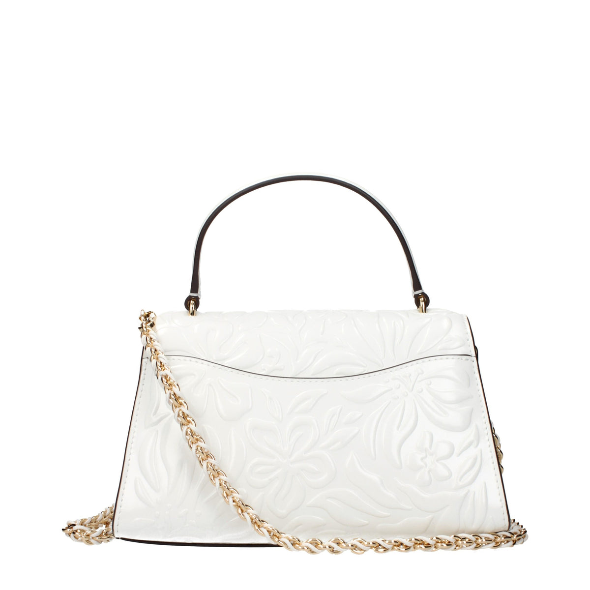 Indulge in the exquisite Tory Burch White Leather Handbag, a symbol of refined elegance and timeless craftsmanship, perfect for elevating any ensemble.
