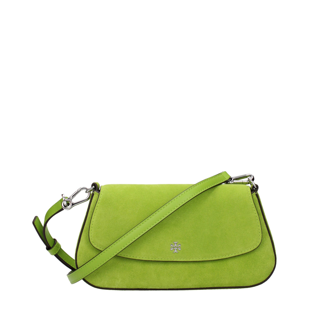 Indulge in the exquisite Tory Burch Green Leather Handbag, a symbol of refined elegance and artistry, perfect for those who appreciate luxury and sophistication.