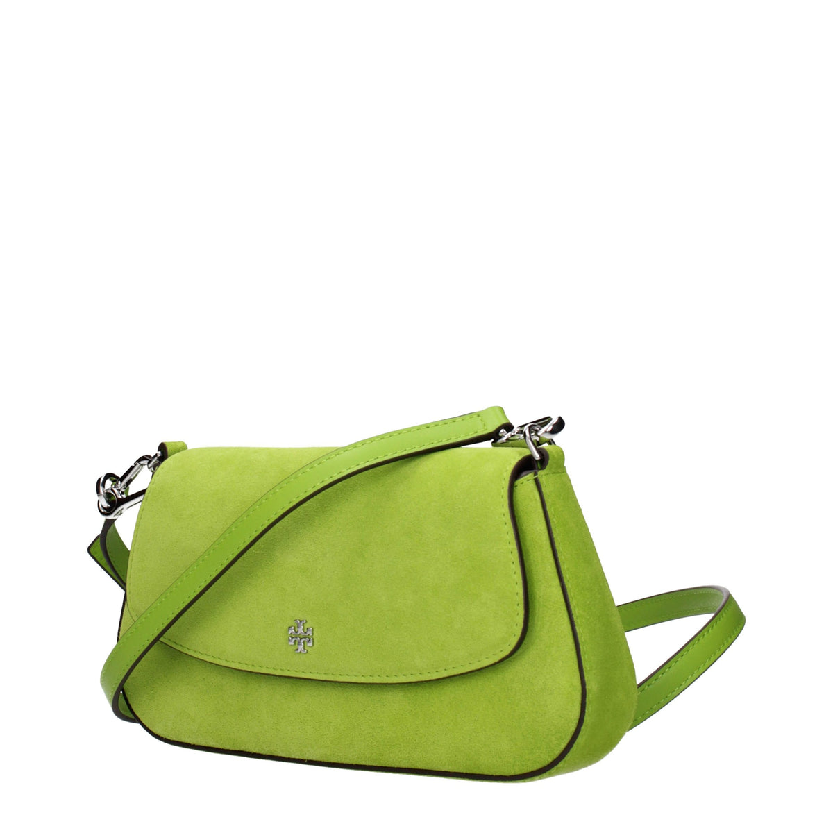 Indulge in the Tory Burch Green Leather Handbag, a masterpiece of exquisite design and craftsmanship that elevates your style to luxurious heights.