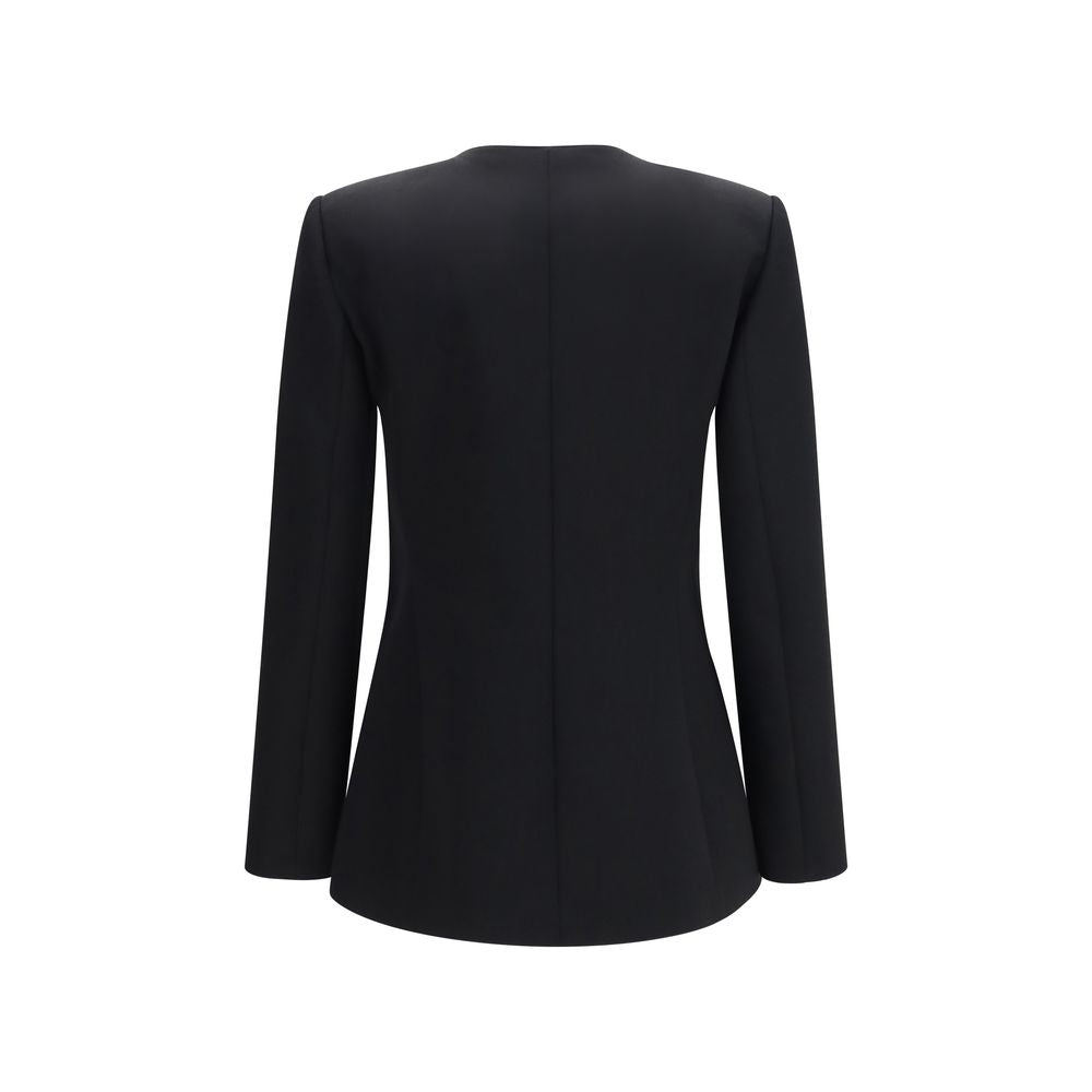 The Row Black Wool Oves Aries Jacket - Timeless Luxury Elegance