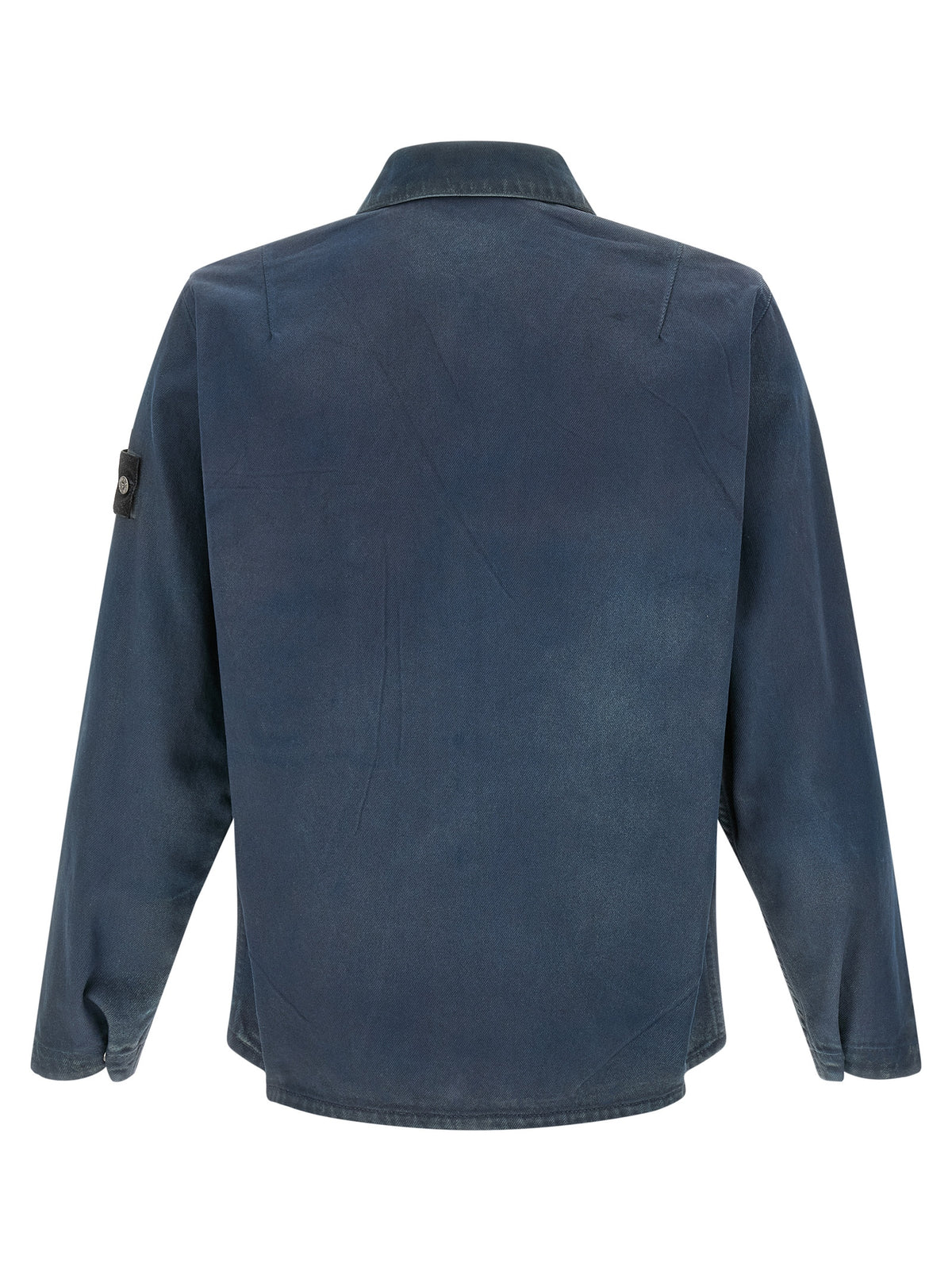 Discover the Stone Island Blue Cotton Blouse, a masterful blend of utilitarian elegance and comfort, crafted in Romania for the discerning individual.