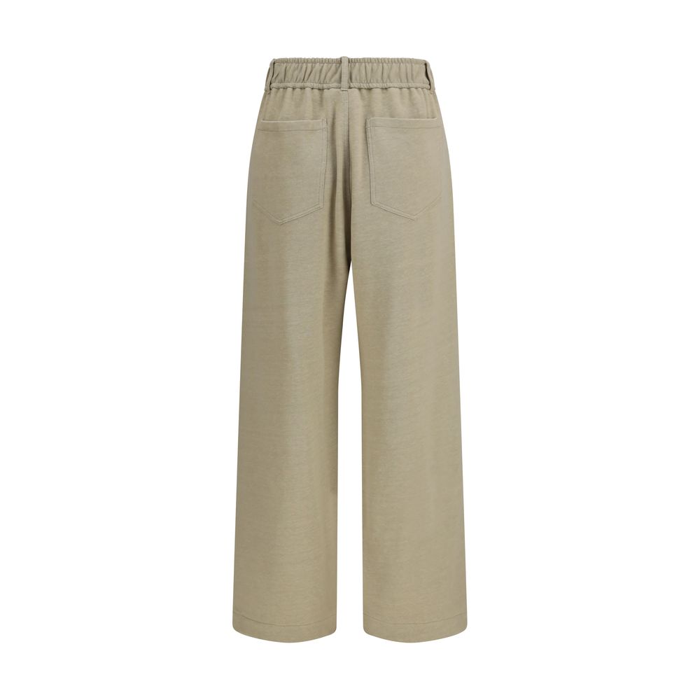 Brunello Cucinelli Beige Cotton Casual Pants for Timeless Elegance