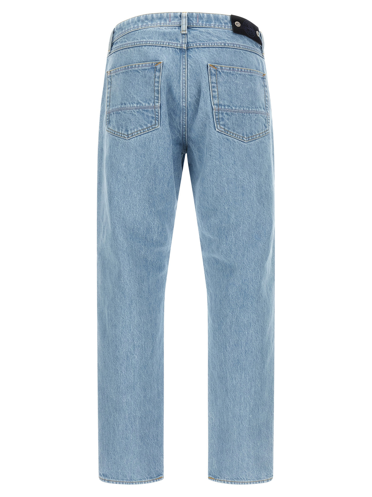 Stone Island Blue Cotton Straight-Leg Jeans - Effortless Luxury Denim
