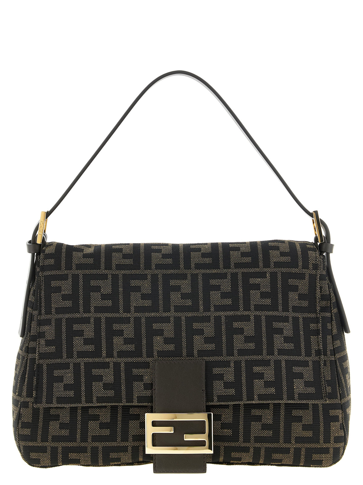 Fendi Flap 26325 Shoulder Bag - Timeless Luxury in Jacquard