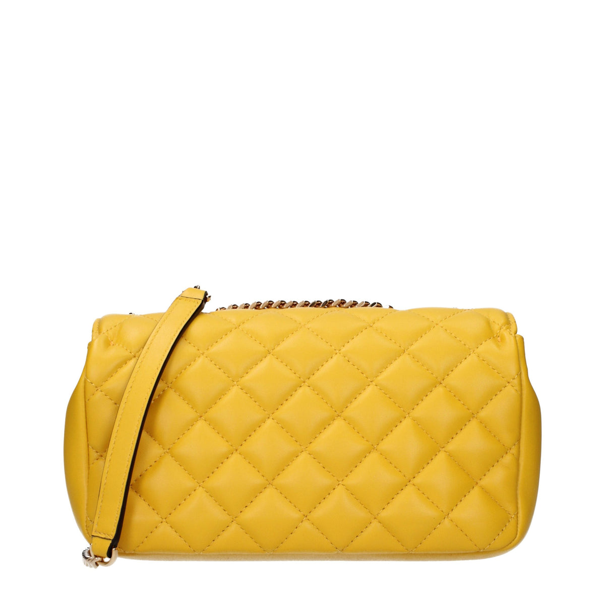 Versace Yellow Leather Shoulder Bag - Exquisite Luxury Accessory