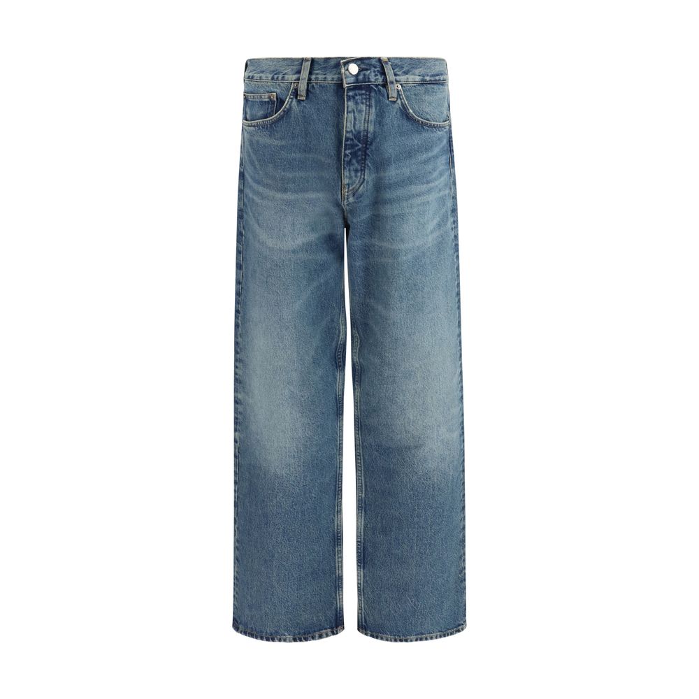 Sunflower Blue Organic Cotton Relaxed Fit Jeans - Timeless Luxury