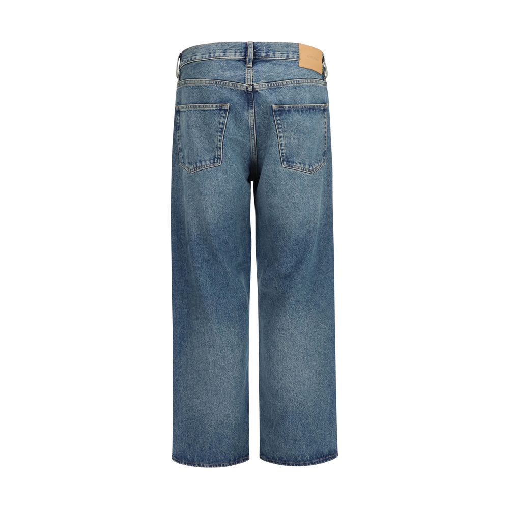 Sunflower Blue Organic Cotton Relaxed Fit Jeans - Timeless Elegance