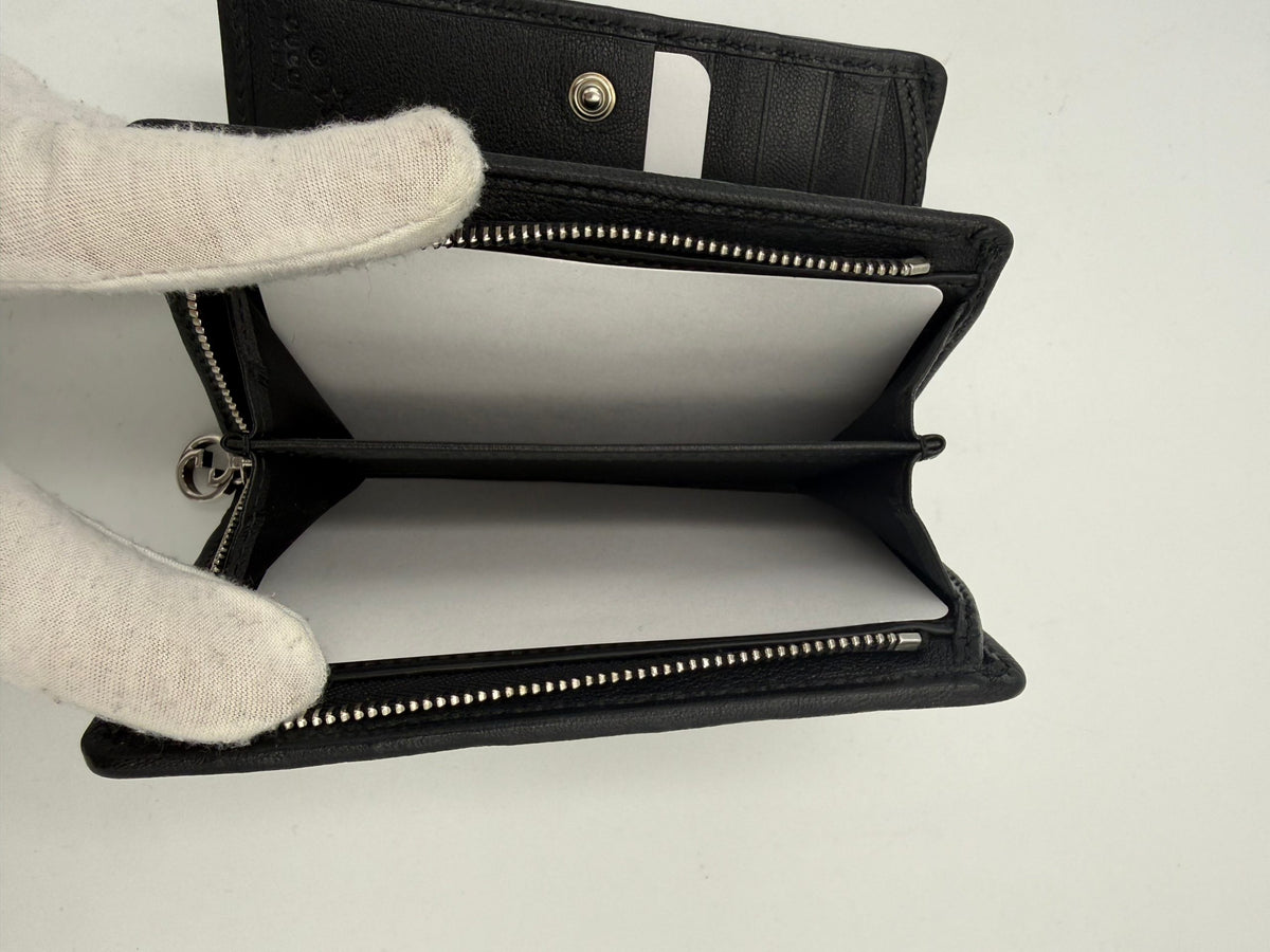 Discover the exquisite Gucci GG Blondie Wallet, a luxurious blend of brushed calf leather and timeless design, perfect for those who embrace elegance and sophistication.