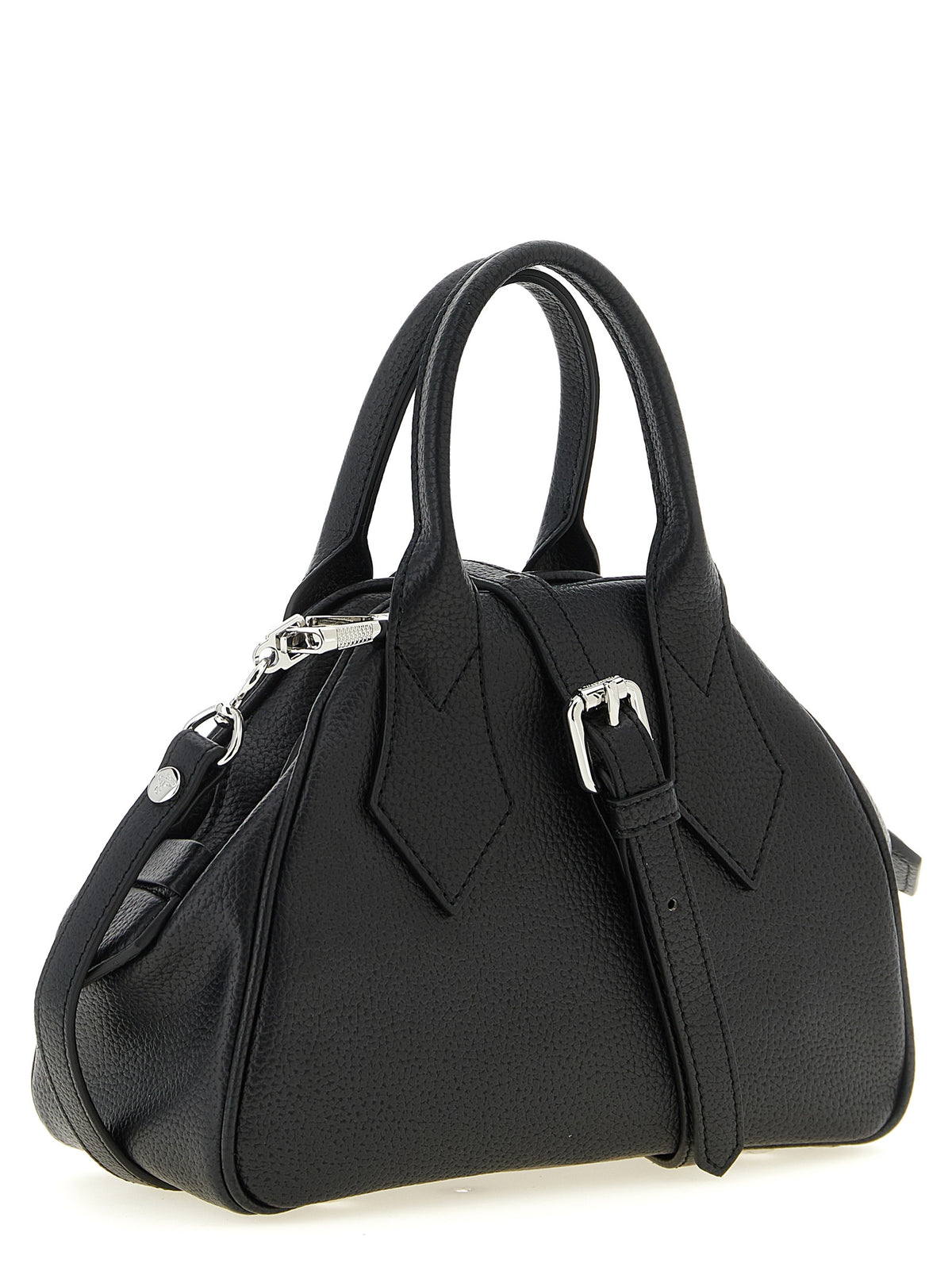 Experience the allure of the Vivienne Westwood Small PU ‘Yasmine’ handbag, a masterpiece of Italian craftsmanship that embodies timeless elegance and modern sophistication.