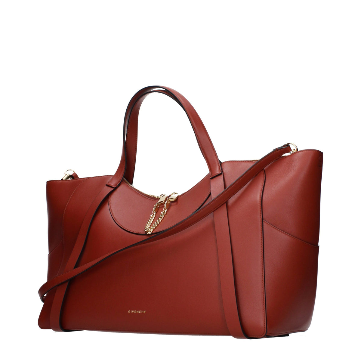 Indulge in the Givenchy Brown Leather Handbag, a symbol of refined elegance and exquisite craftsmanship, designed for those who appreciate the art of luxury.
