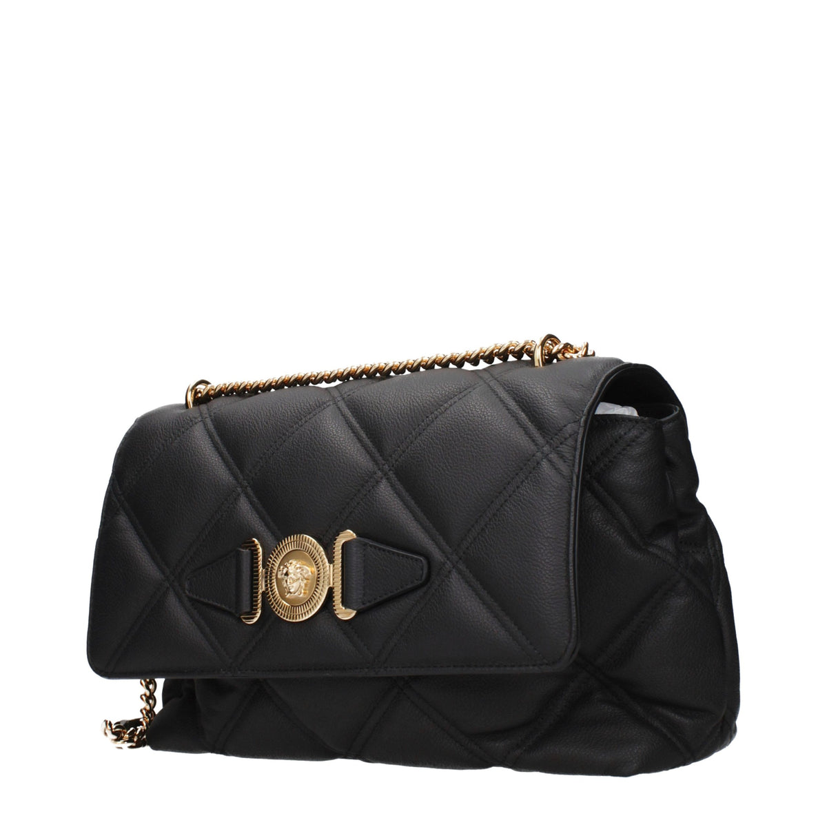 Elevate your elegance with the Versace Black Leather Crossbody Bag, a masterpiece of exquisite craftsmanship and timeless allure, perfect for the discerning individual.