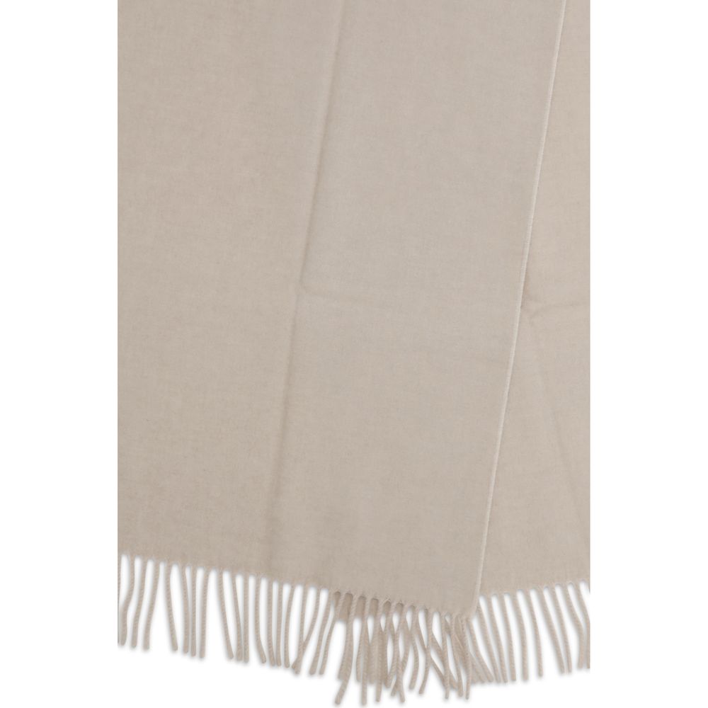 Indulge in the timeless elegance of the Brunello Cucinelli Beige Cashmere Scarf, a luxurious accessory crafted from the finest cashmere, embodying sophistication and warmth.
