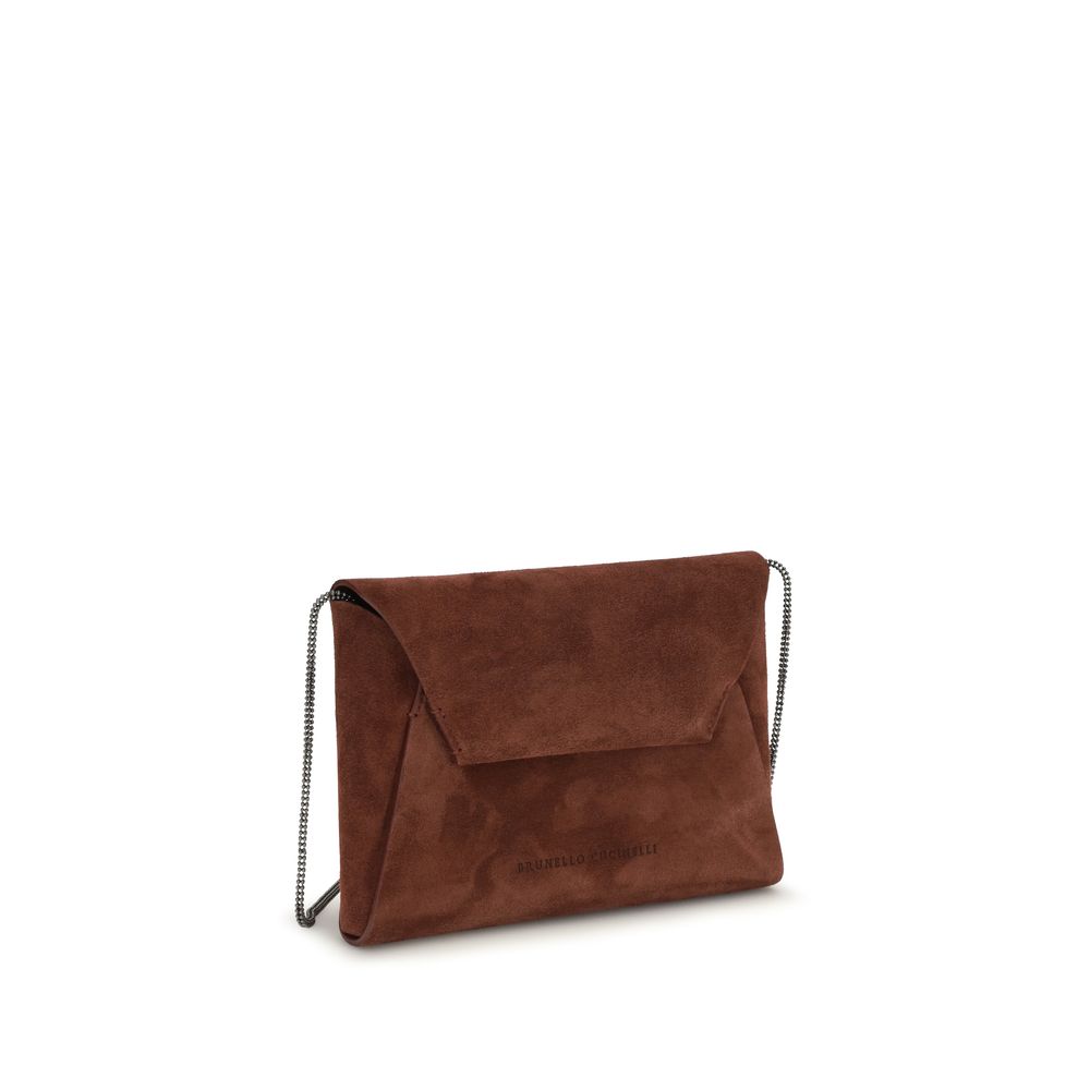 Indulge in the timeless elegance of the Brunello Cucinelli Bordeaux Calf Leather Bos Taurus Shoulder Bag, a masterpiece of exquisite craftsmanship and luxurious design, perfect for discerning individuals.