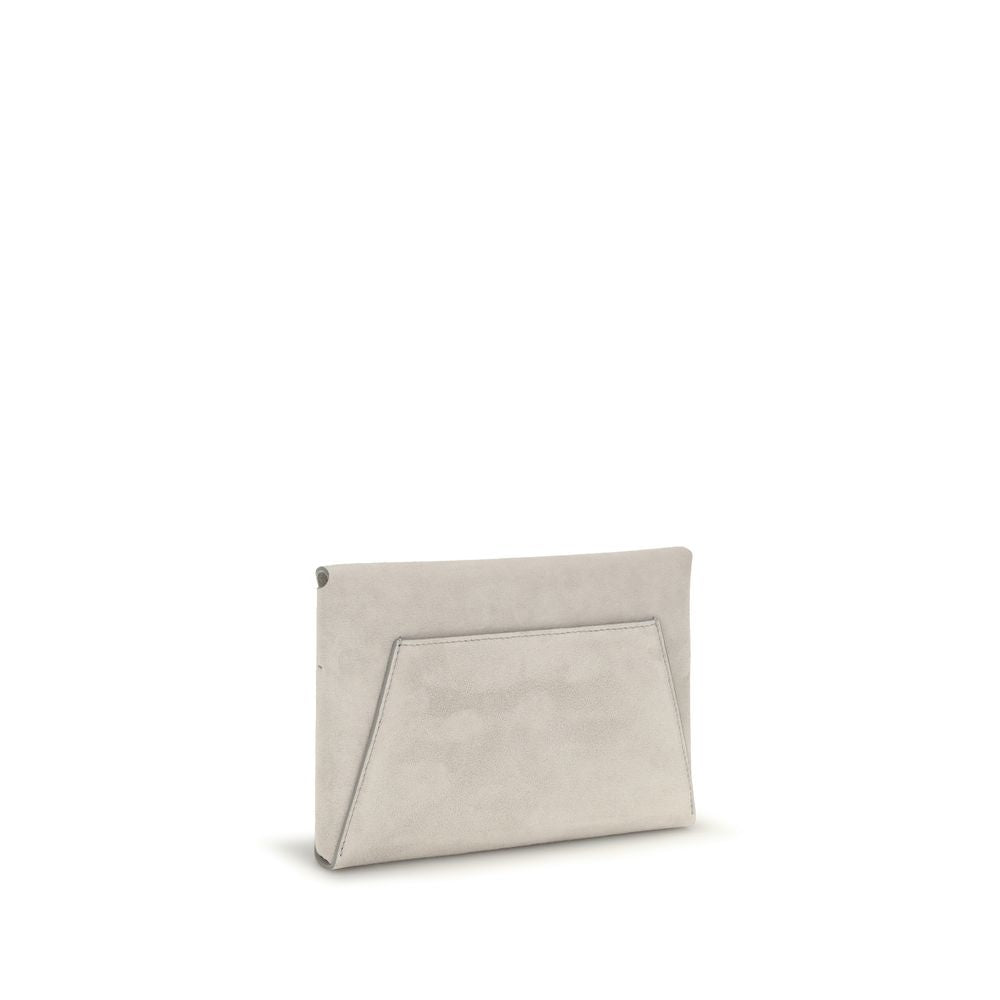Elevate your style with the Brunello Cucinelli Gray Calf Leather Bos Taurus Shoulder Bag, a masterpiece of craftsmanship and luxury from the AW26 collection, designed for the discerning individual.