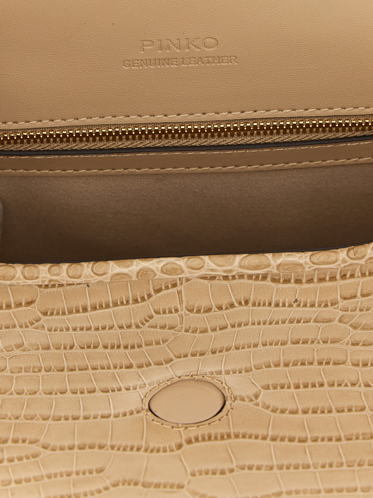 PINKO Love Bag Box Beige Goatskin Shoulder Bag - Luxury Redefined