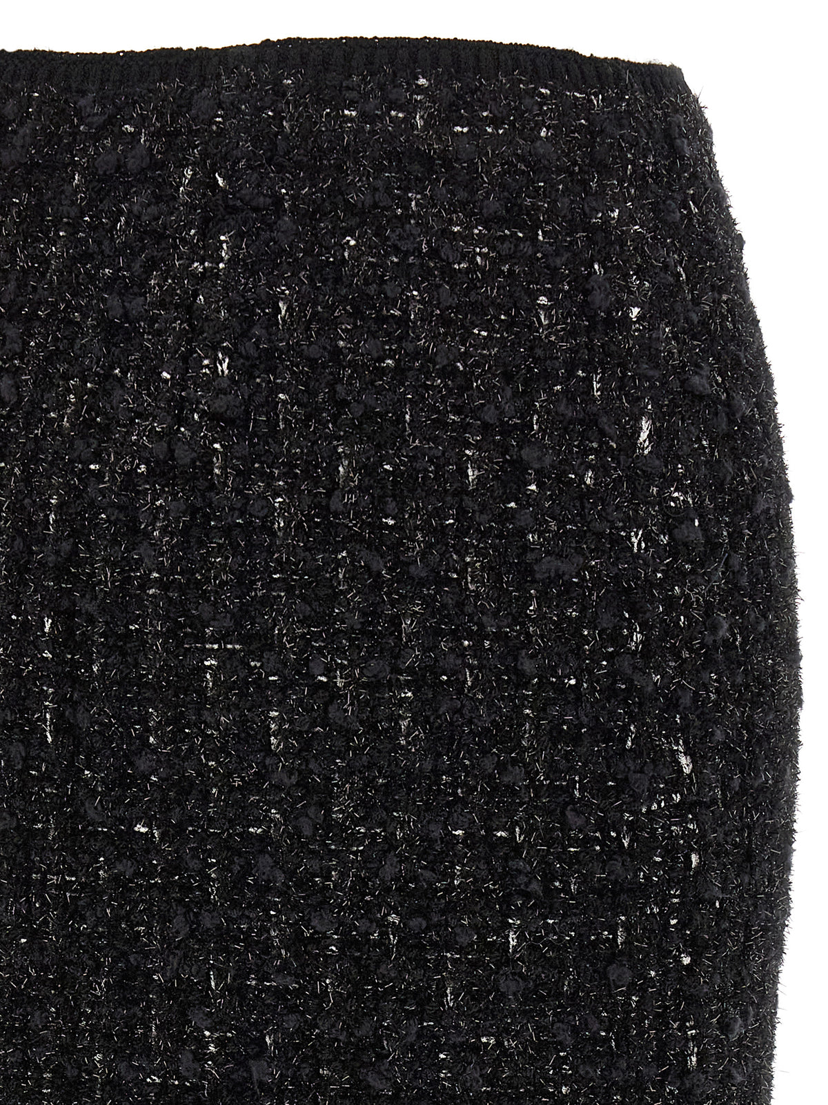Tory Burch Black Viscose Midi Skirt - Timeless Luxury Elegance