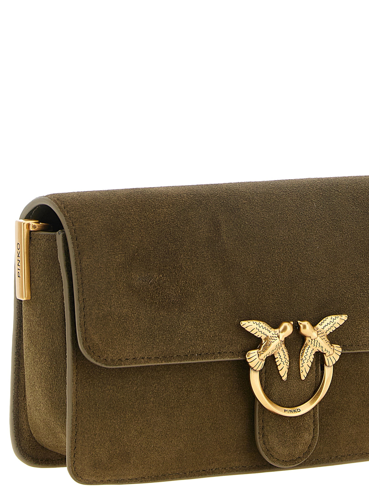 PINKO Love One Slouchy Shoulder Bag - Exquisite Suede Elegance