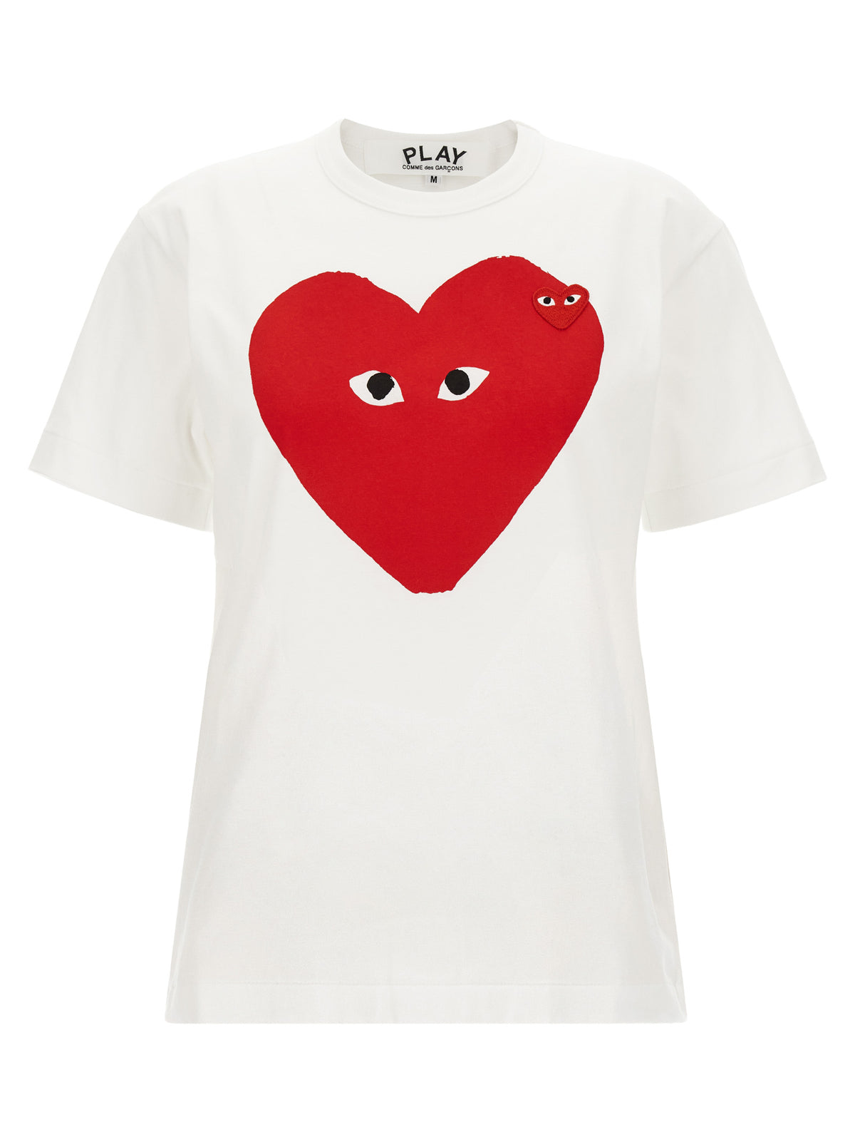 Comme Des Garçons Play White Cotton T-Shirt - Luxe Essential