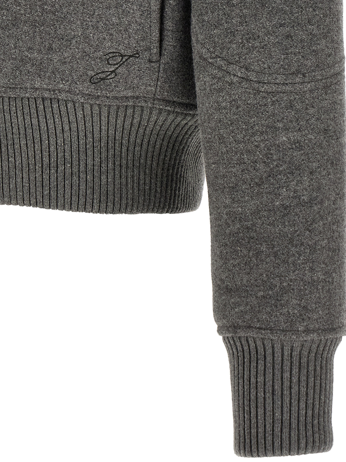 Jacquemus Gray Virgin Wool Bomber Jacket - Timeless Luxury Style