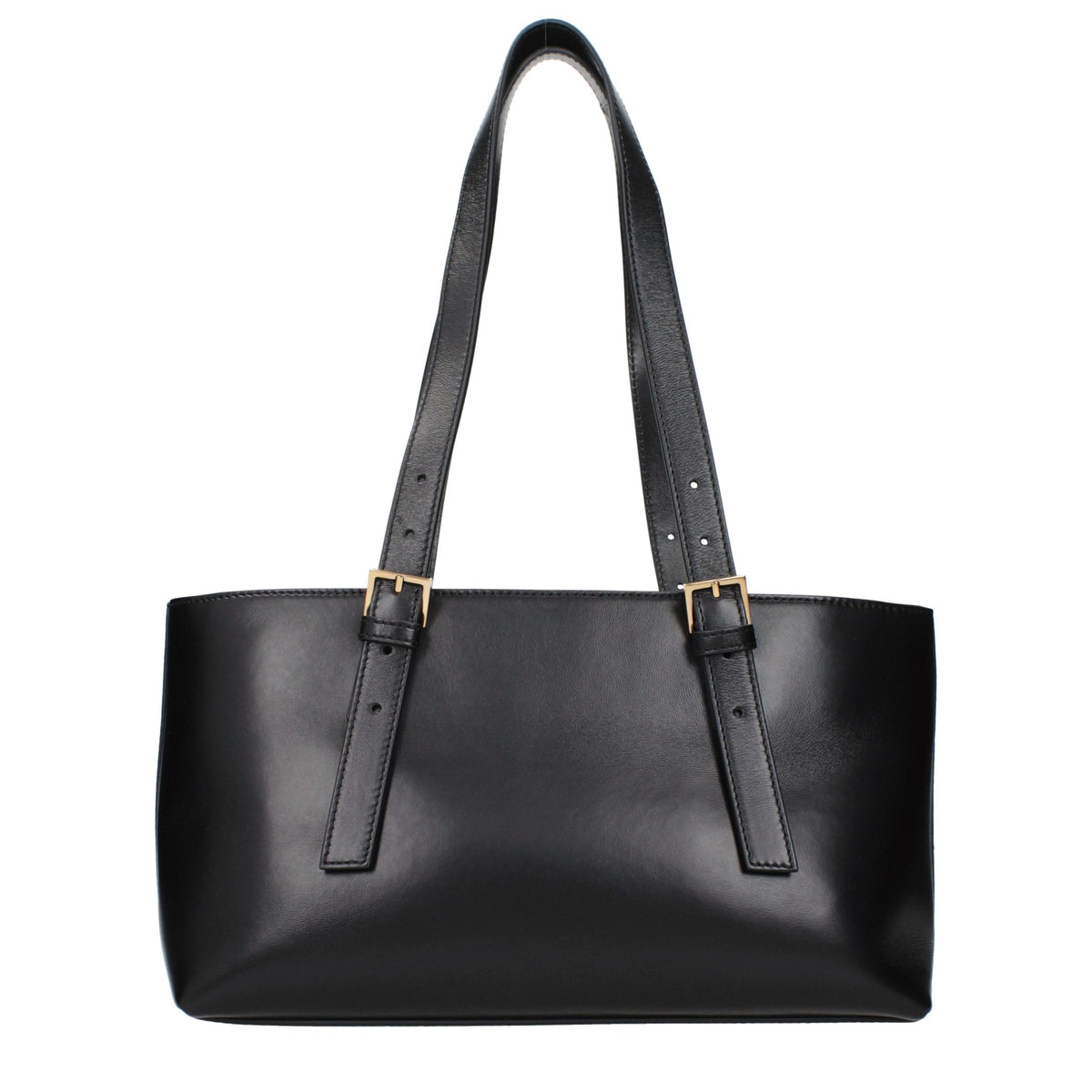 Versace Black Leather Shoulder Bag - Timeless Luxury Accessory
