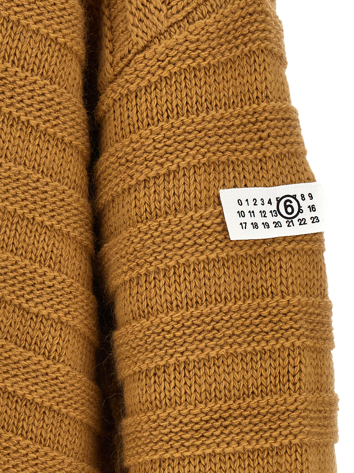 MM6 Maison Margiela Beige Virgin Wool Cardigan