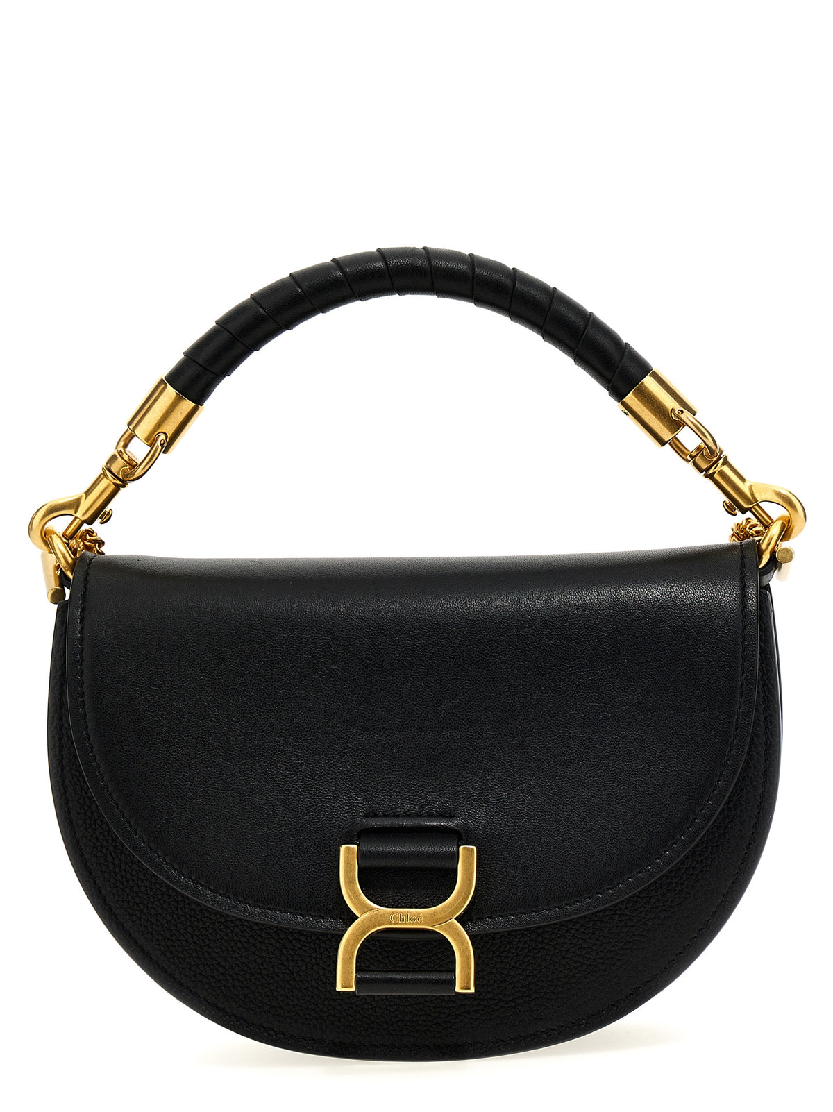 Discover the Chloé Black Calfskin Handbag, a timeless embodiment of luxury and sophistication, crafted from exquisite materials for the discerning individual.