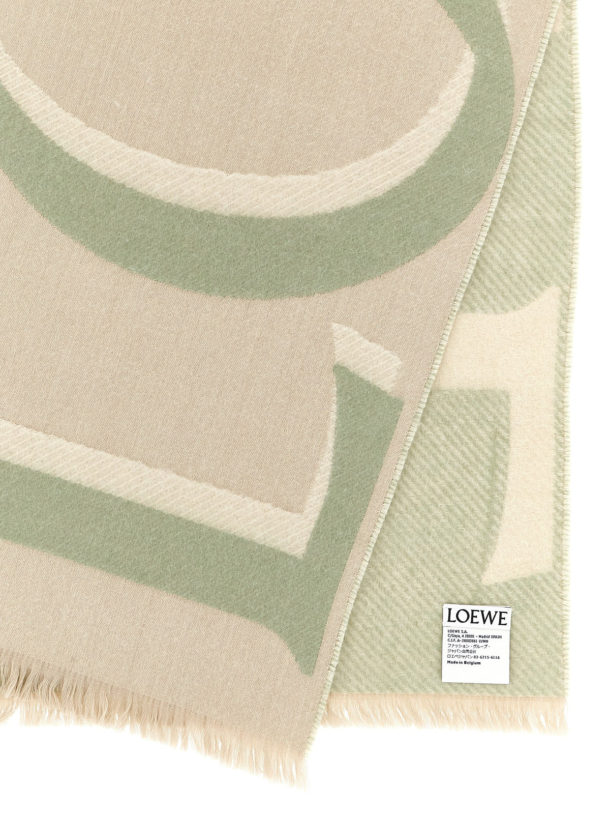 Elevate your style with the Loewe Multicolor Wool Scarf, a luxurious blend of wool and cashmere, embodying sophistication and timeless elegance for the modern trendsetter.