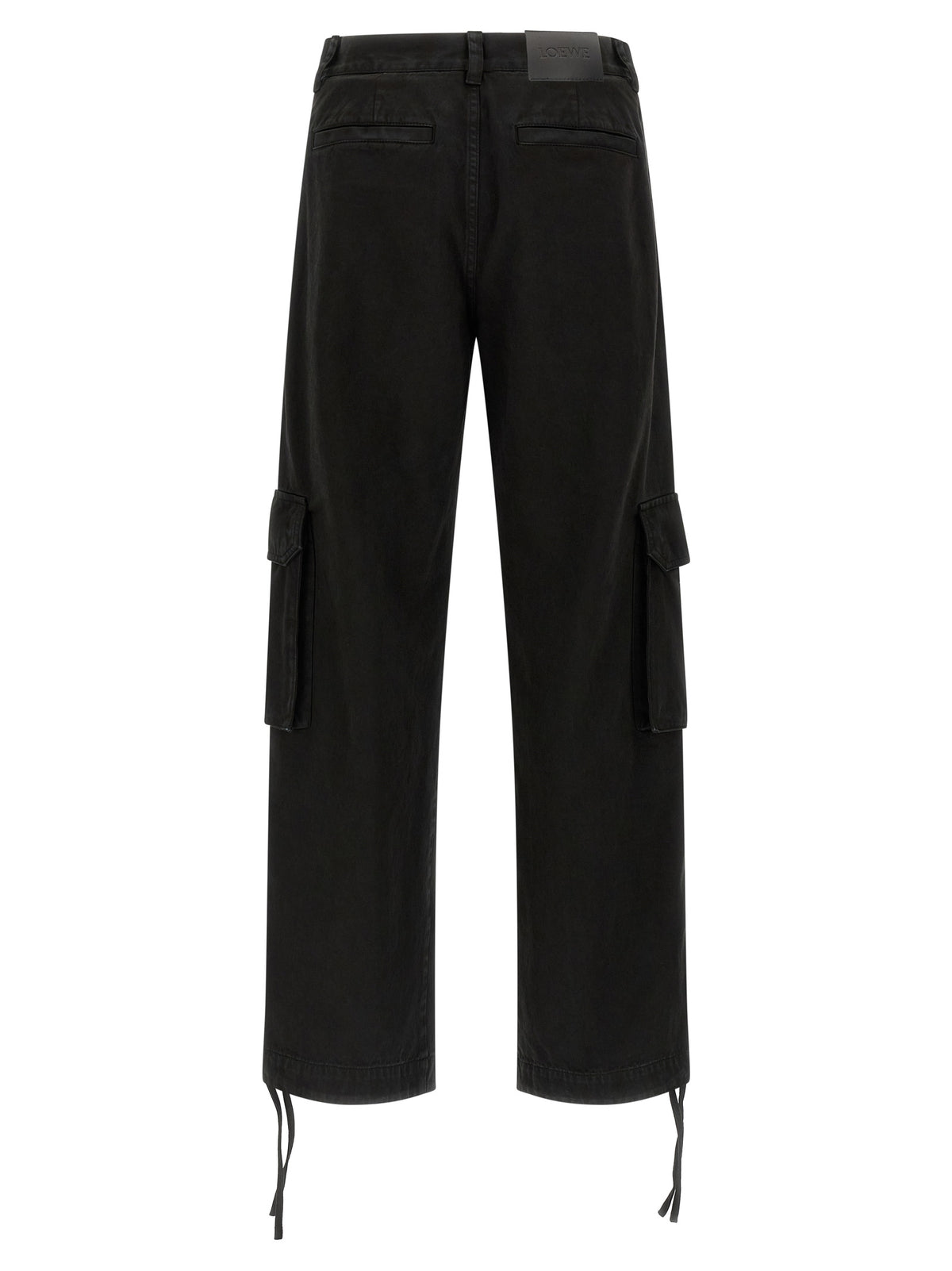 Discover the Loewe Black Cotton Cargo Pants, where exquisite craftsmanship meets modern elegance, perfect for the discerning individual seeking effortless luxury.