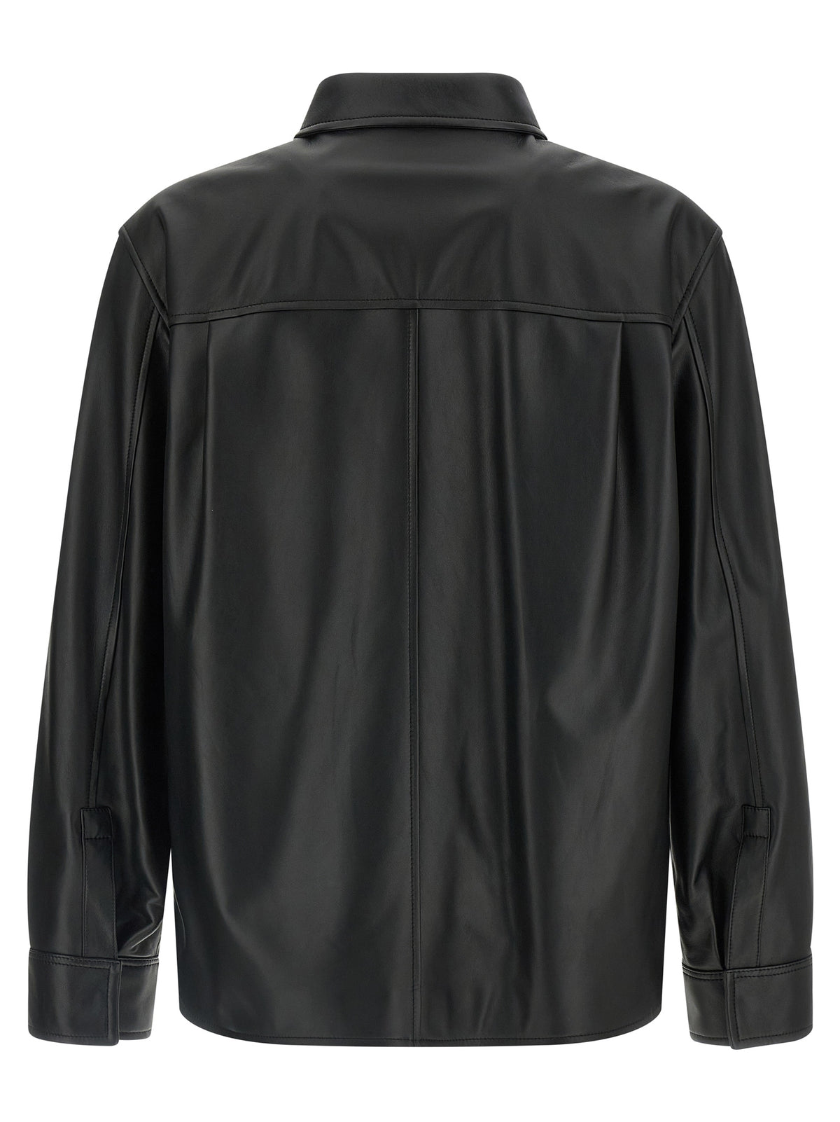Experience the allure of the Loewe Black Lamb Leather Jacket, a masterpiece of Spanish craftsmanship that embodies timeless elegance and modern sophistication.