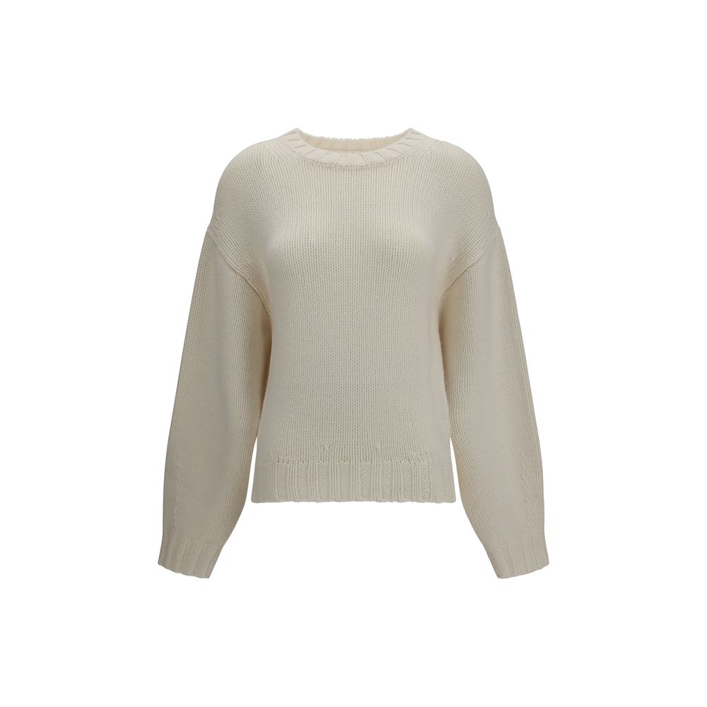 Indulge in the Khaite Beige Cashmere Sweater, a masterpiece of luxurious craftsmanship and timeless elegance, perfect for elevating any sophisticated wardrobe.
