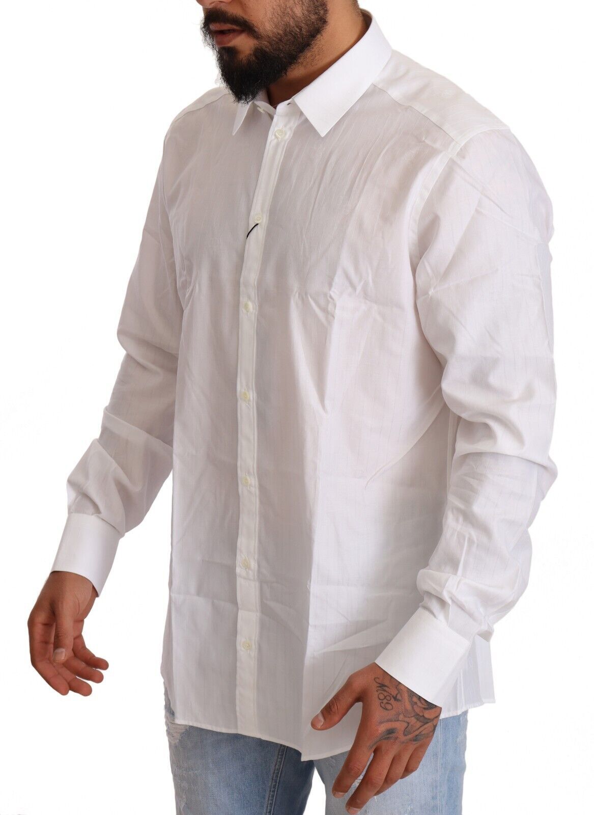 Dolce & Gabbana Slim Fit MARTINI Shirt - Artisanal Luxury Elegance