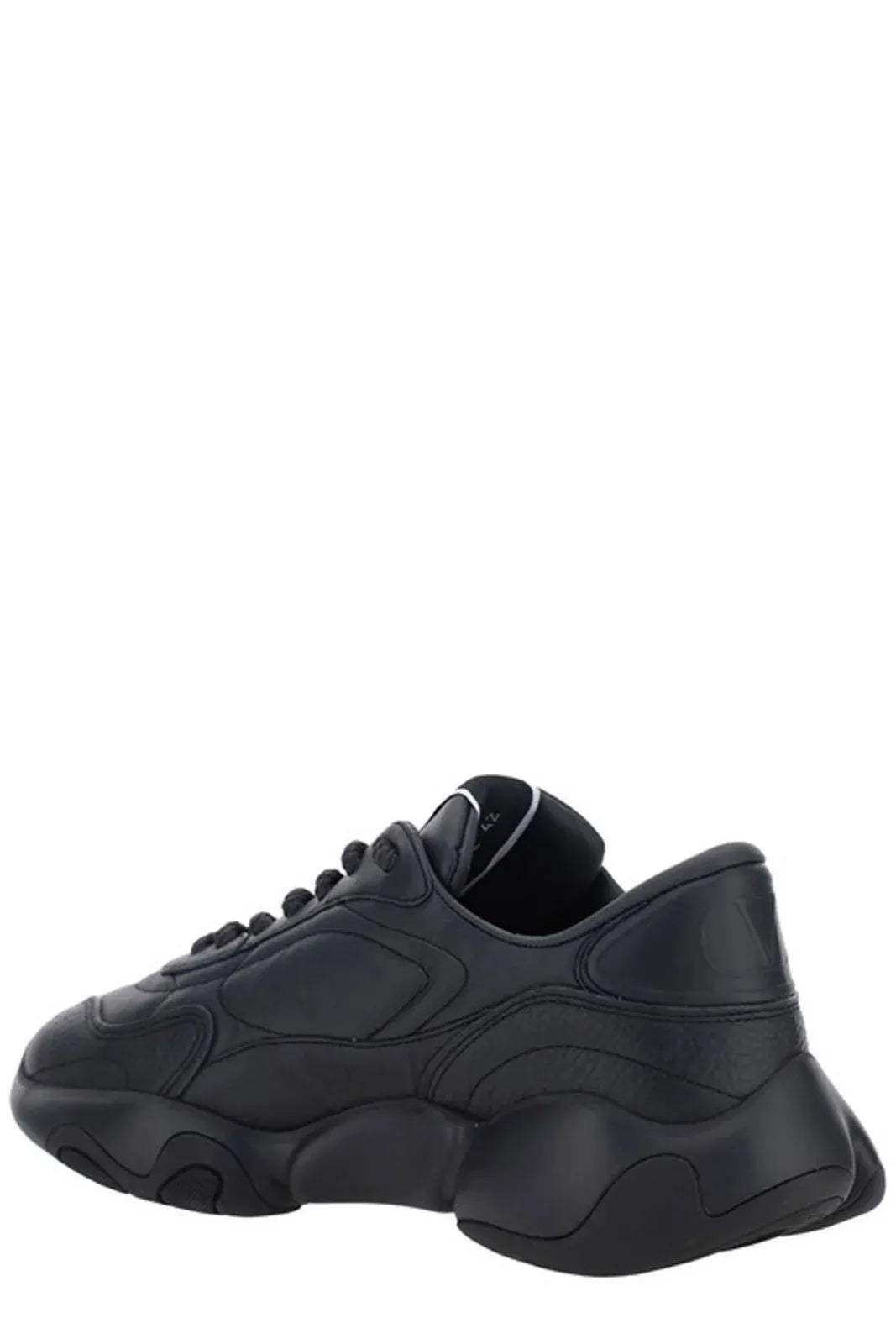 Valentino Garavani Black Calf Leather Sneakers - Exquisite Luxury